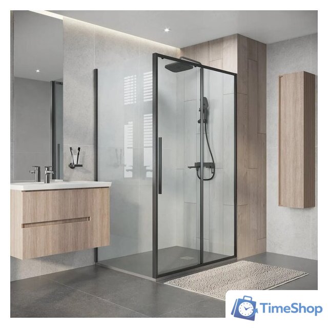 Душевой уголок Niagara Nova NG-34-12AGR-A80GR-34 120х80х195 (графит/прозрачное стекло) - Изображение №10 — Интернет-магазин Time-Shop