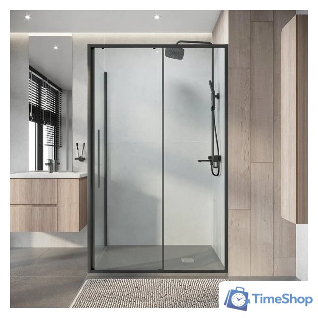 Душевой уголок Niagara Nova NG-34-12AGR-A80GR-34 120х80х195 (графит/прозрачное стекло) - Изображение №9 — Интернет-магазин Time-Shop