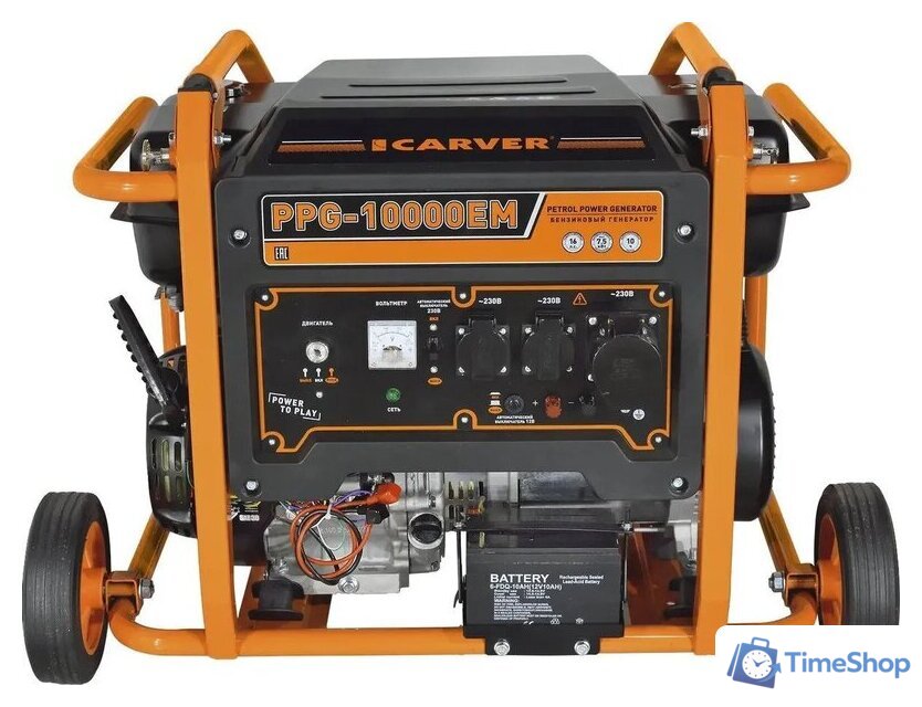 Бензиновый генератор Carver PPG-10000EM - Изображение №1 — Интернет-магазин Time-Shop
