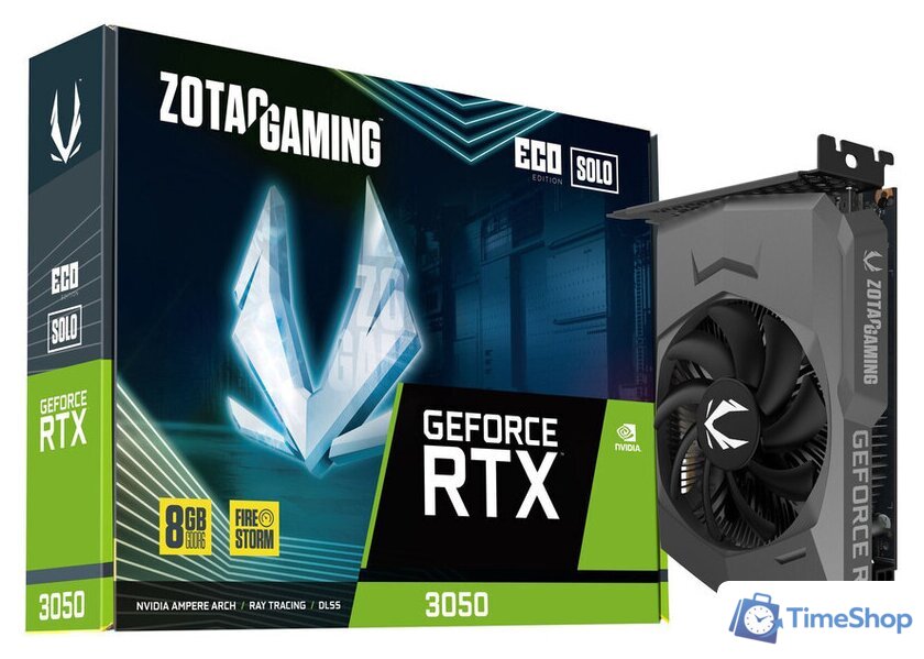 Видеокарта ZOTAC GeForce RTX 3050 Eco Solo ZT-A30500R-10L - Изображение №7 — Интернет-магазин Time-Shop