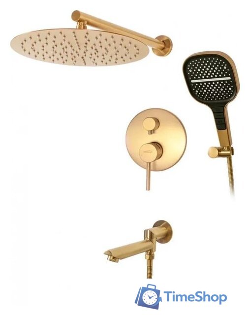Душевая система  Hansberge H6095 (золото матовый) - Изображение №1 — Интернет-магазин Time-Shop