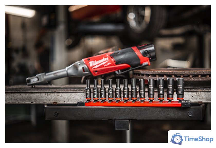 Набор головок слесарных Milwaukee Shockwave 4932480453 (12 шт) - Изображение №2 — Интернет-магазин Time-Shop