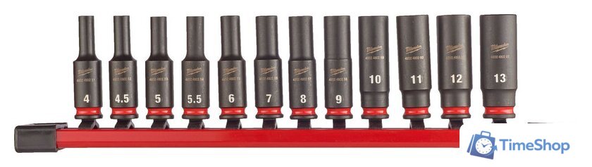 Набор головок слесарных Milwaukee Shockwave 4932480453 (12 шт) - Изображение №1 — Интернет-магазин Time-Shop