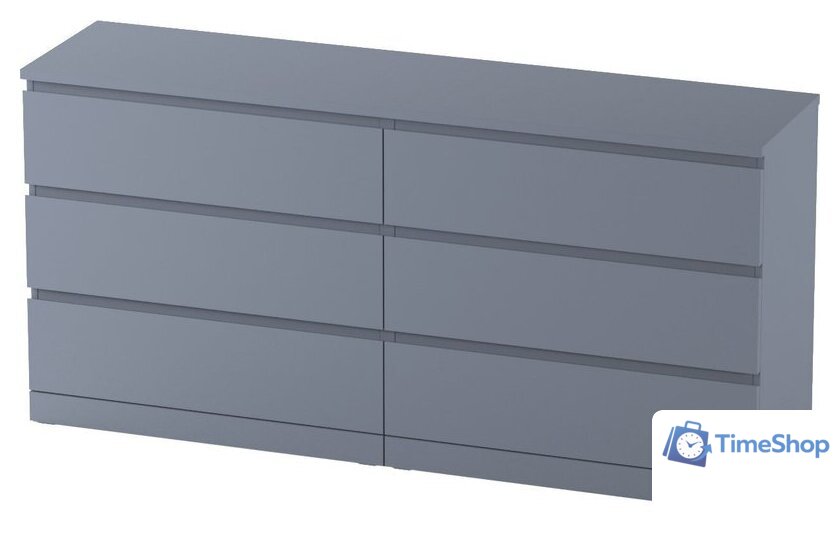Комод Mio Tesoro Варма 6D (серый) - Изображение №1 — Интернет-магазин Time-Shop