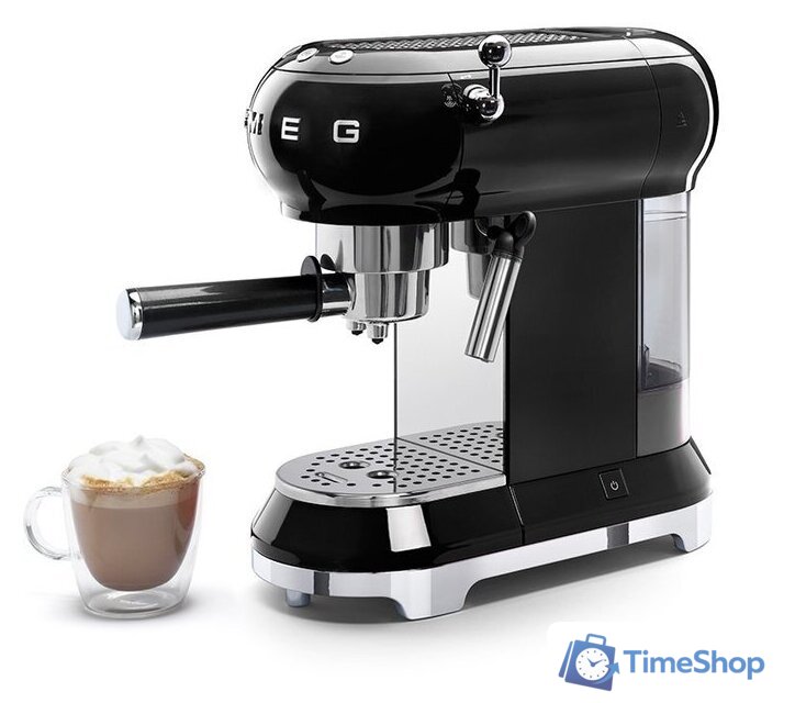 Рожковая кофеварка Smeg ECF01BLEU - Изображение №3 — Интернет-магазин Time-Shop