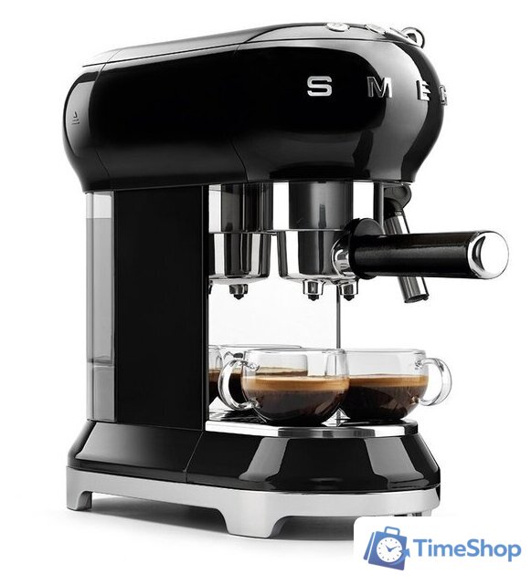 Рожковая кофеварка Smeg ECF01BLEU - Изображение №4 — Интернет-магазин Time-Shop