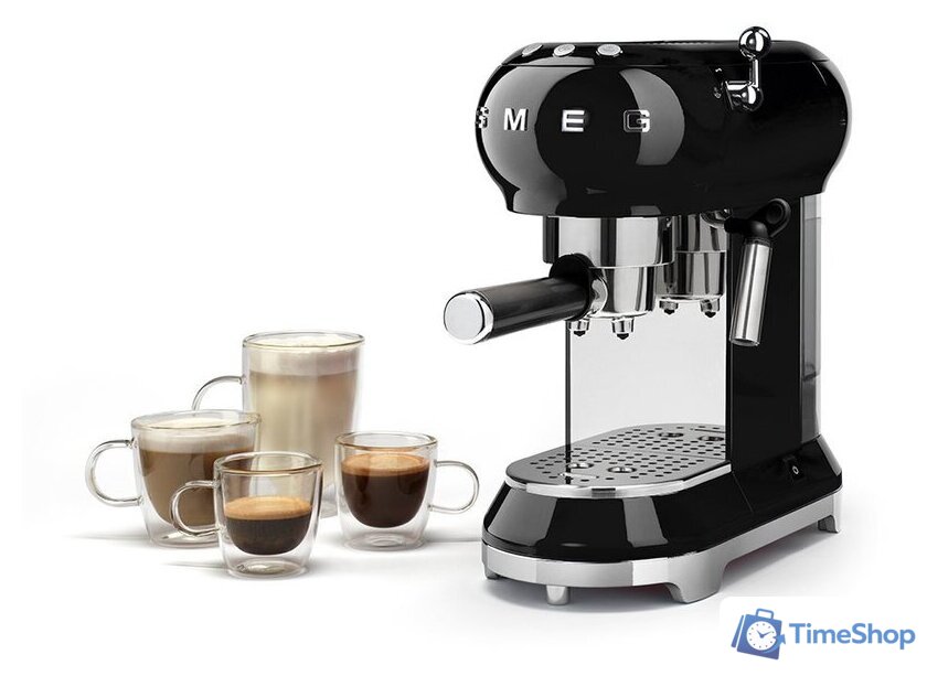 Рожковая кофеварка Smeg ECF01BLEU - Изображение №2 — Интернет-магазин Time-Shop