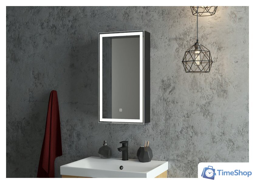  Континент Шкаф с зеркалом Mirror Box Black Led 35х65 - Изображение №19 — Интернет-магазин Time-Shop