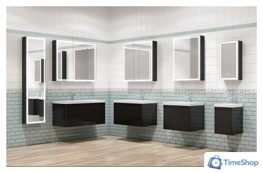  Континент Шкаф с зеркалом Mirror Box Black Led 35х65 - Изображение №9 — Интернет-магазин Time-Shop