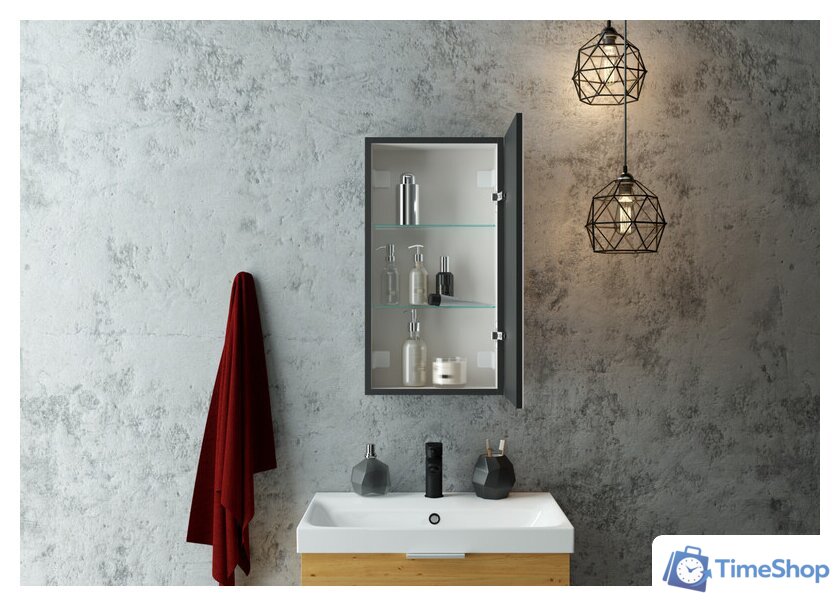 Континент Шкаф с зеркалом Mirror Box Black Led 35х65 - Изображение №21 — Интернет-магазин Time-Shop