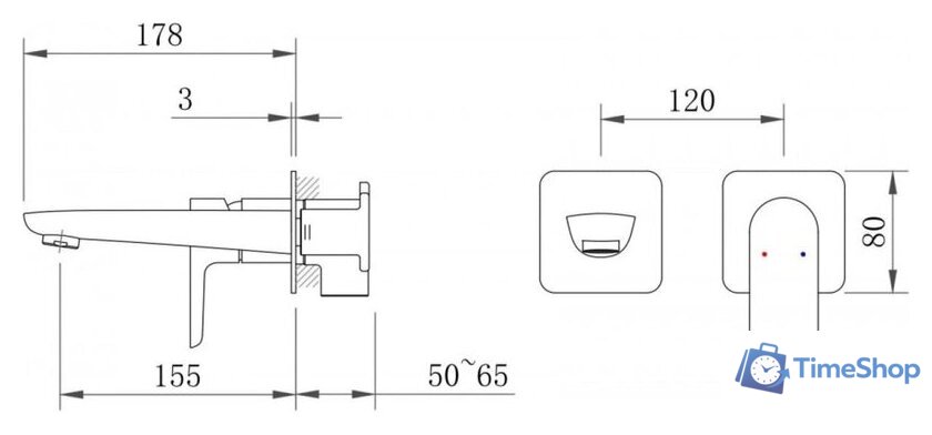 Смеситель Berges Wasserhaus Ventas S 076014 - Изображение №9 — Интернет-магазин Time-Shop