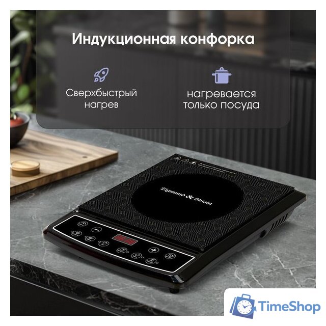 Настольная плита Zigmund & Shtain ZIP-572 - Изображение №4 — Интернет-магазин Time-Shop