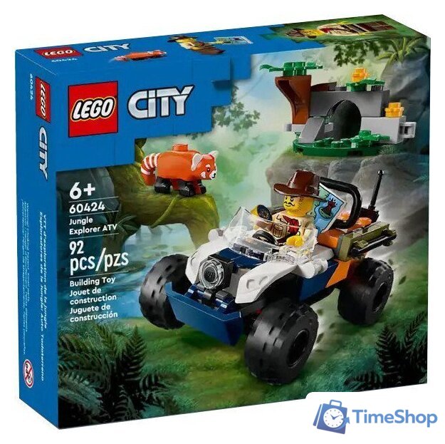 Конструктор LEGO City Jungle 60424 Квадроцикл для исследования джунглей - Изображение №1 — Интернет-магазин Time-Shop