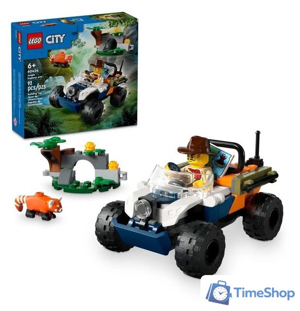 Конструктор LEGO City Jungle 60424 Квадроцикл для исследования джунглей - Изображение №3 — Интернет-магазин Time-Shop