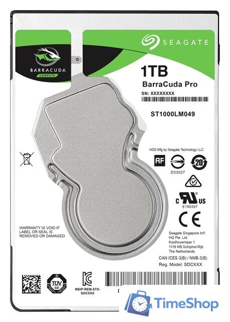 Жесткий диск Seagate Barracuda Pro 1TB ST1000LM049 - Изображение №1 — Интернет-магазин Time-Shop