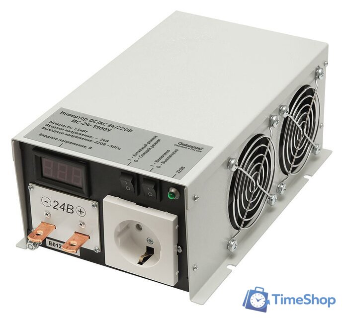 Автомобильный инвертор СибКонтакТ ИС-24-1500У - Изображение №1 — Интернет-магазин Time-Shop