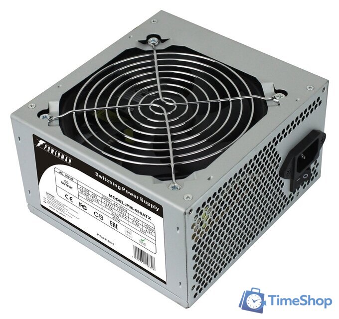 Блок питания Powerman PM-450ATX - Изображение №1 — Интернет-магазин Time-Shop