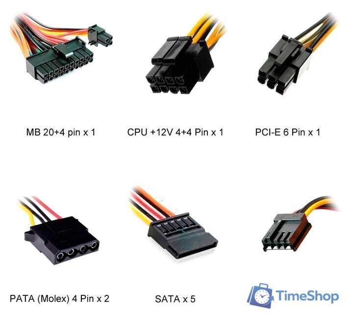 Блок питания Powerman PM-450ATX - Изображение №5 — Интернет-магазин Time-Shop