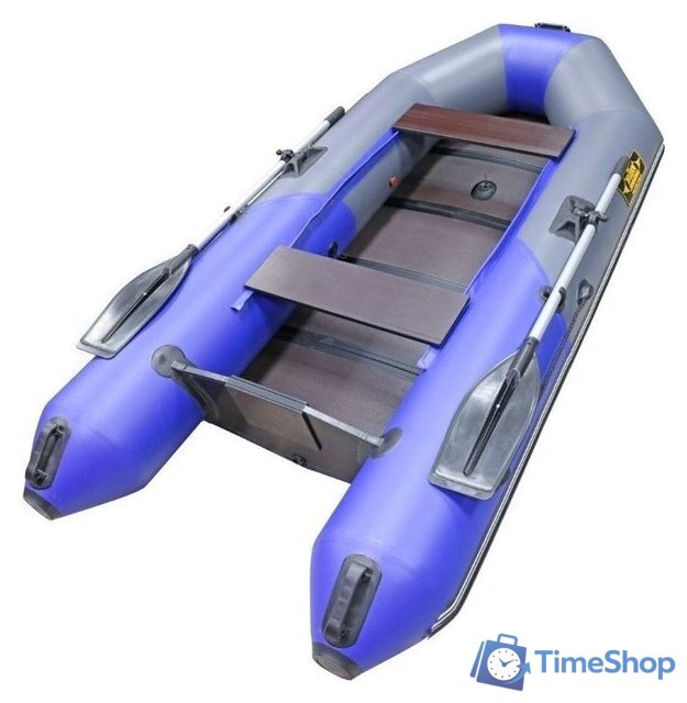 Моторно-гребная лодка Муссон 2800 СК LIGHT (серый/синий) - Изображение №5 — Интернет-магазин Time-Shop