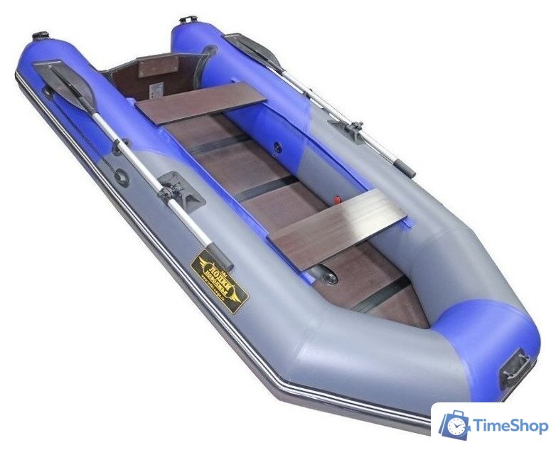 Моторно-гребная лодка Муссон 2800 СК LIGHT (серый/синий) - Изображение №6 — Интернет-магазин Time-Shop