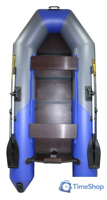 Моторно-гребная лодка Муссон 2800 СК LIGHT (серый/синий) - Изображение №1 — Интернет-магазин Time-Shop