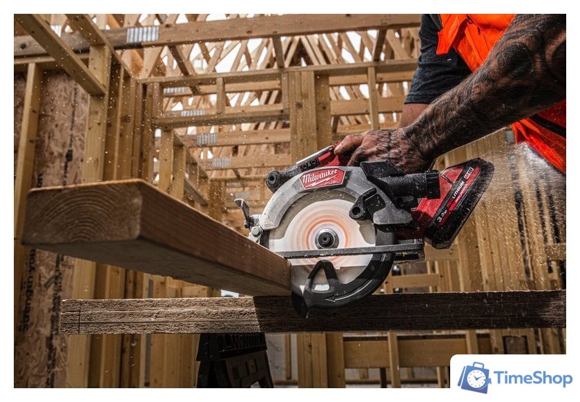 Дисковая (циркулярная) пила Milwaukee M18 FCS552-302X Fuel 4933493589 (с 2-мя АКБ, кейс) - Изображение №3 — Интернет-магазин Time-Shop