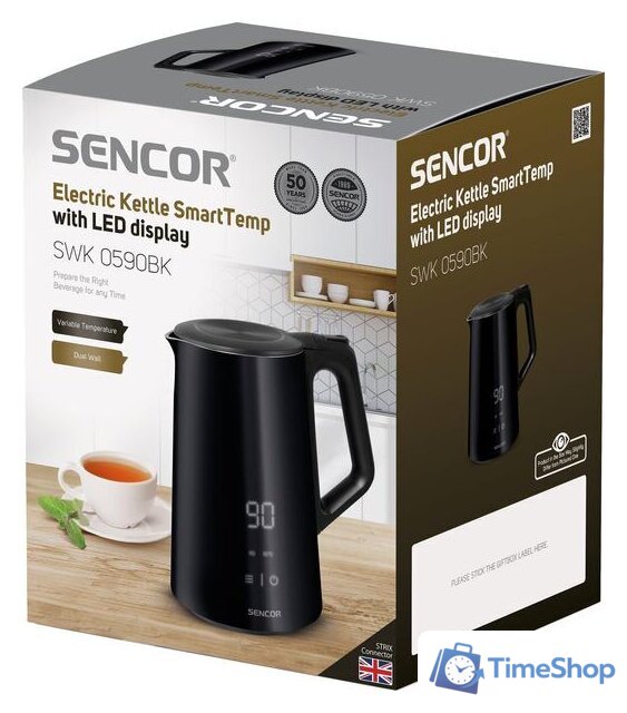 Электрический чайник Sencor SWK 0590BK - Изображение №12 — Интернет-магазин Time-Shop