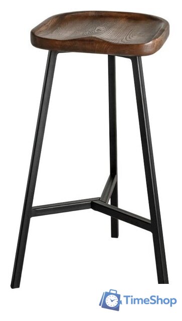 Табурет Stal-Massiv PopART-65 (дуб мореный/черный) - Изображение №1 — Интернет-магазин Time-Shop