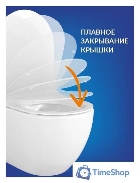 Унитаз подвесной Cersanit City Smart CO DPL EO Slim + Vector 68305 (с кнопкой Estetica черный матовый) - Изображение №6 — Интернет-магазин Time-Shop