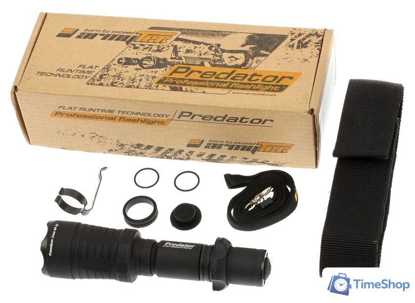 Фонарь Armytek Predator v3 XP-E2 (красный) - Изображение №8 — Интернет-магазин Time-Shop