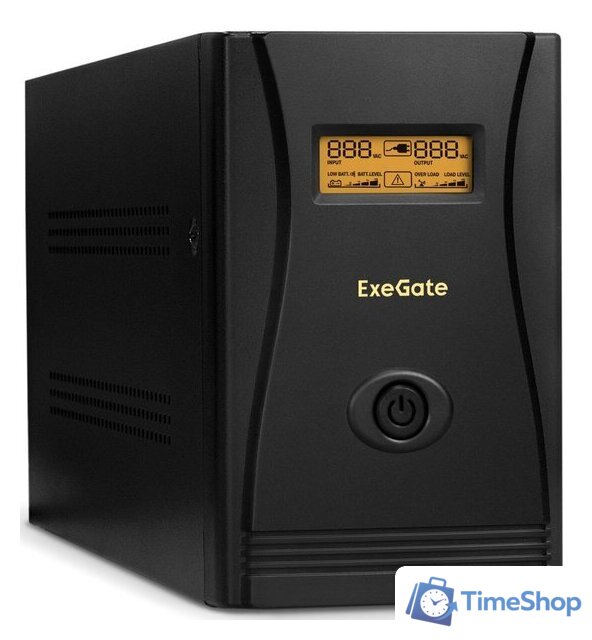 Источник бесперебойного питания ExeGate SpecialPro Smart LLB-1200.LCD.AVR.EURO.RJ.USB - Изображение №1 — Интернет-магазин Time-Shop