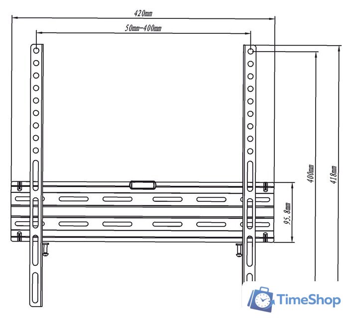 Кронштейн для телевизора Metaldesign MD 3133 Slim - Изображение №6 — Интернет-магазин Time-Shop