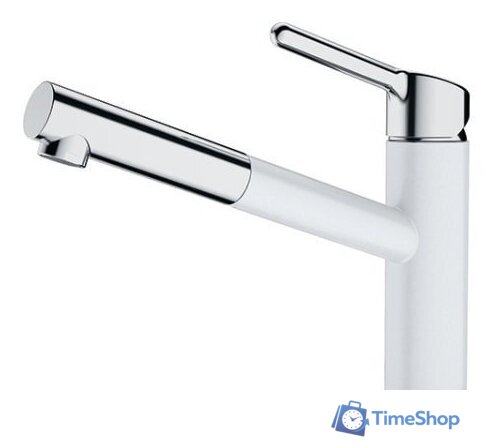 Смеситель Franke Orbit Pull Out 115.0623.139 (полярный белый) - Изображение №1 — Интернет-магазин Time-Shop