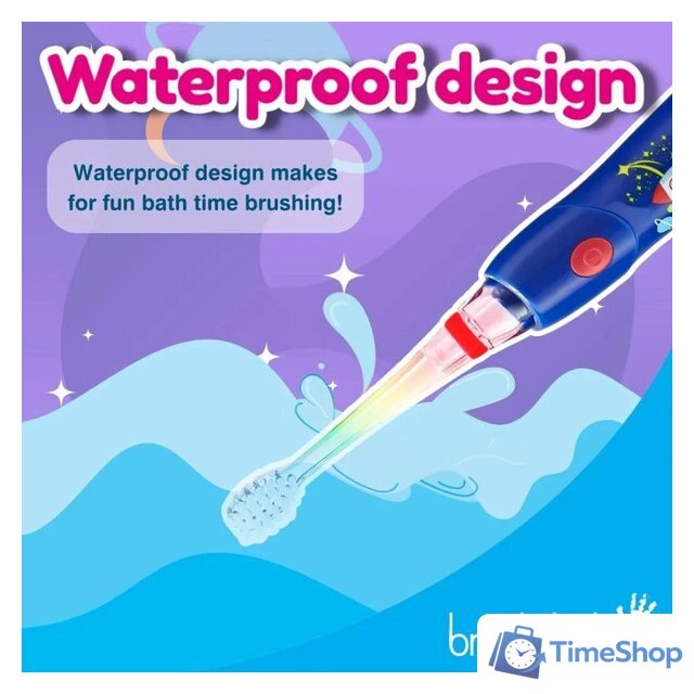 Электрическая зубная щетка Brush-Baby KidzSonic Rocket - Изображение №7 — Интернет-магазин Time-Shop