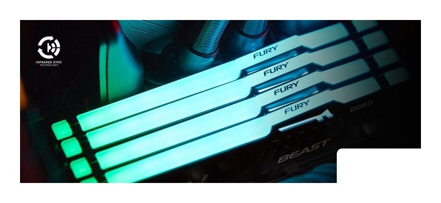 Оперативная память Kingston FURY Beast RGB 32ГБ DDR5 6000 МГц KF560C30BBEA-32 - Изображение №5 — Интернет-магазин Time-Shop