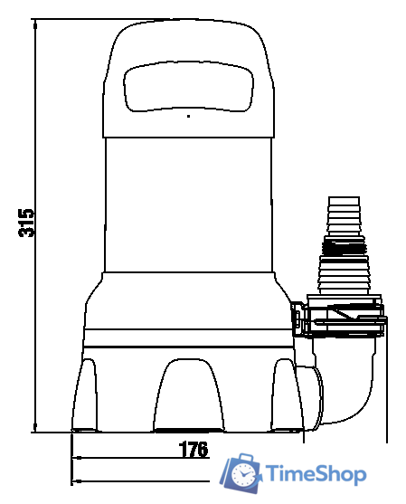 Дренажный насос Gardena 11000 (для чистой воды) - Изображение №4 — Интернет-магазин Time-Shop