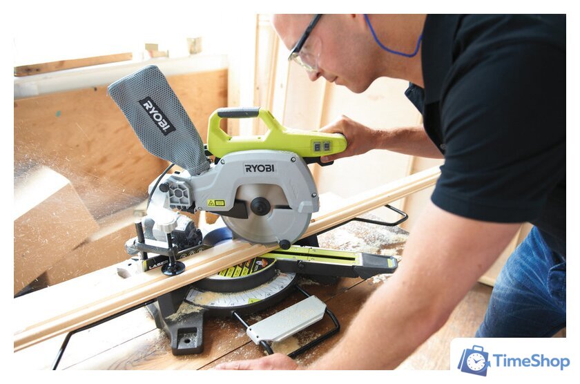 Торцовочная пила Ryobi EMS216L - Изображение №7 — Интернет-магазин Time-Shop