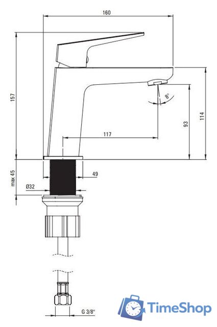 Смеситель Deante Blur Titanium BQL-D20M (титан) - Изображение №6 — Интернет-магазин Time-Shop
