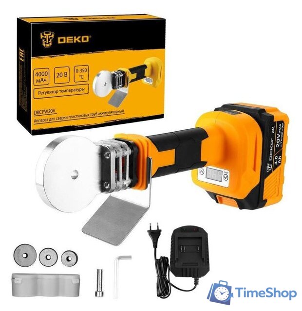 Аппарат для сварки труб Deko DKCPW20V 086-3000 (с 1-им АКБ) - Изображение №1 — Интернет-магазин Time-Shop