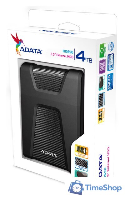 Внешний накопитель ADATA HD650 4TB (черный) - Изображение №3 — Интернет-магазин Time-Shop