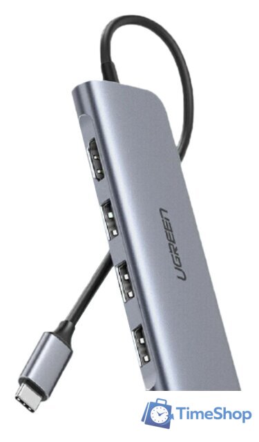 USB-хаб Ugreen CM511 20956A - Изображение №1 — Интернет-магазин Time-Shop