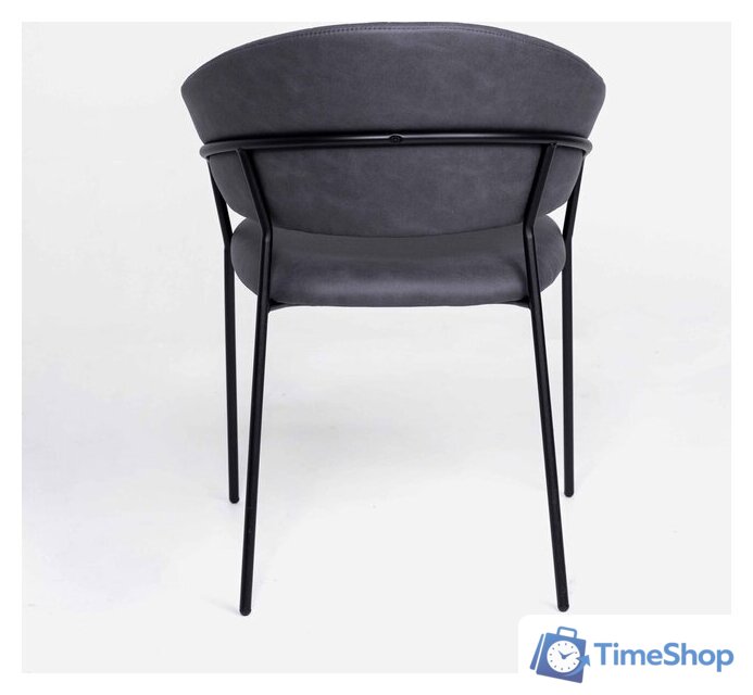 Стул с подлокотниками Алвест AV 433 (графитовая замша Kiprus 13/черный) - Изображение №6 — Интернет-магазин Time-Shop