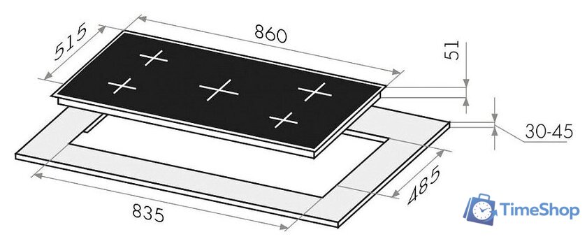 Варочная панель MAUNFELD EGHS.95.33CS/G - Изображение №20 — Интернет-магазин Time-Shop