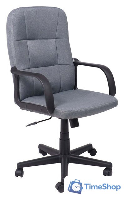 Офисное кресло AksHome Leonidas (пластик/ткань, темно-серый) - Изображение №1 — Интернет-магазин Time-Shop