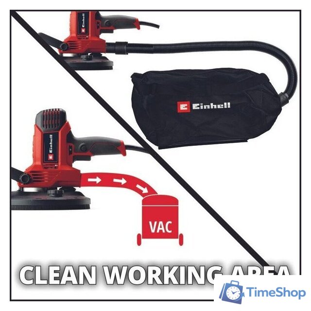 Шлифмашина для стен и потолков Einhell TC-DWS 225 4259945 - Изображение №10 — Интернет-магазин Time-Shop