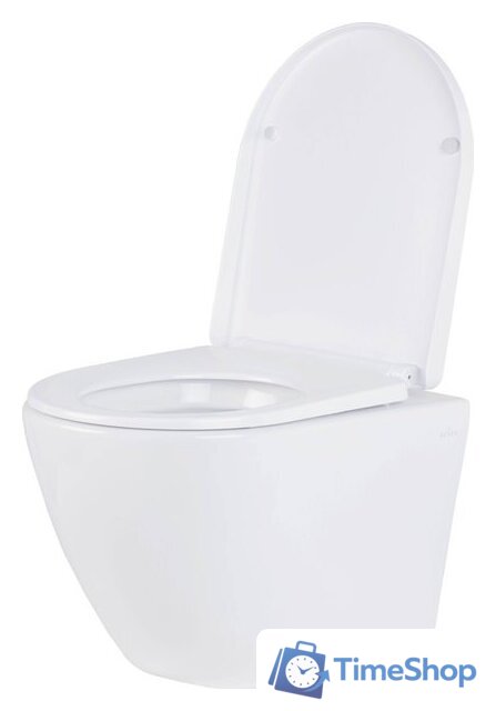 Унитаз подвесной Roxen Antares в комплекте с инсталляцией StounFix Dual Fresh 6 в 1 501501 (кнопка: белый глянец) - Изображение №5 — Интернет-магазин Time-Shop