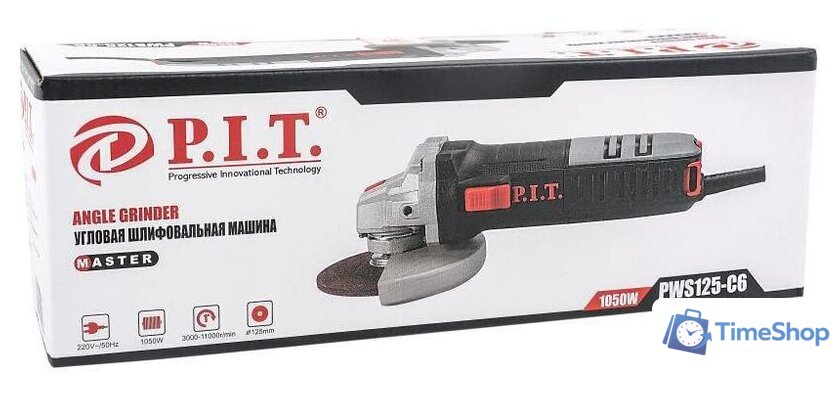 Угловая шлифмашина P.I.T. PWS125-C6 - Изображение №2 — Интернет-магазин Time-Shop