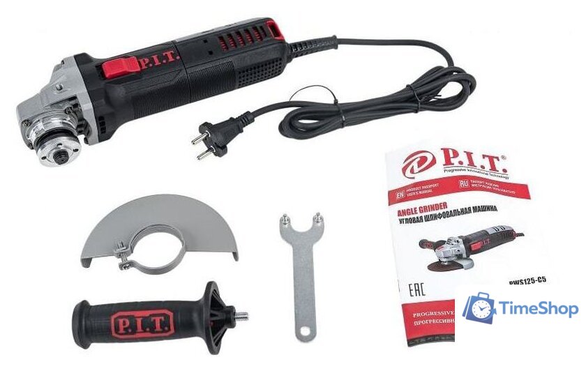 Угловая шлифмашина P.I.T. PWS125-C6 - Изображение №3 — Интернет-магазин Time-Shop