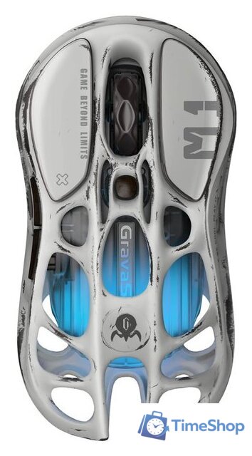 Игровая мышь Gravastar Mercury M1 Pro Battle Worn Edition Silver Mist - Изображение №1 — Интернет-магазин Time-Shop