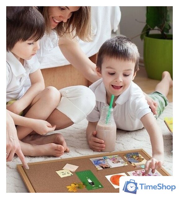 Офисная пробковая доска Deli 8761 - Изображение №2 — Интернет-магазин Time-Shop